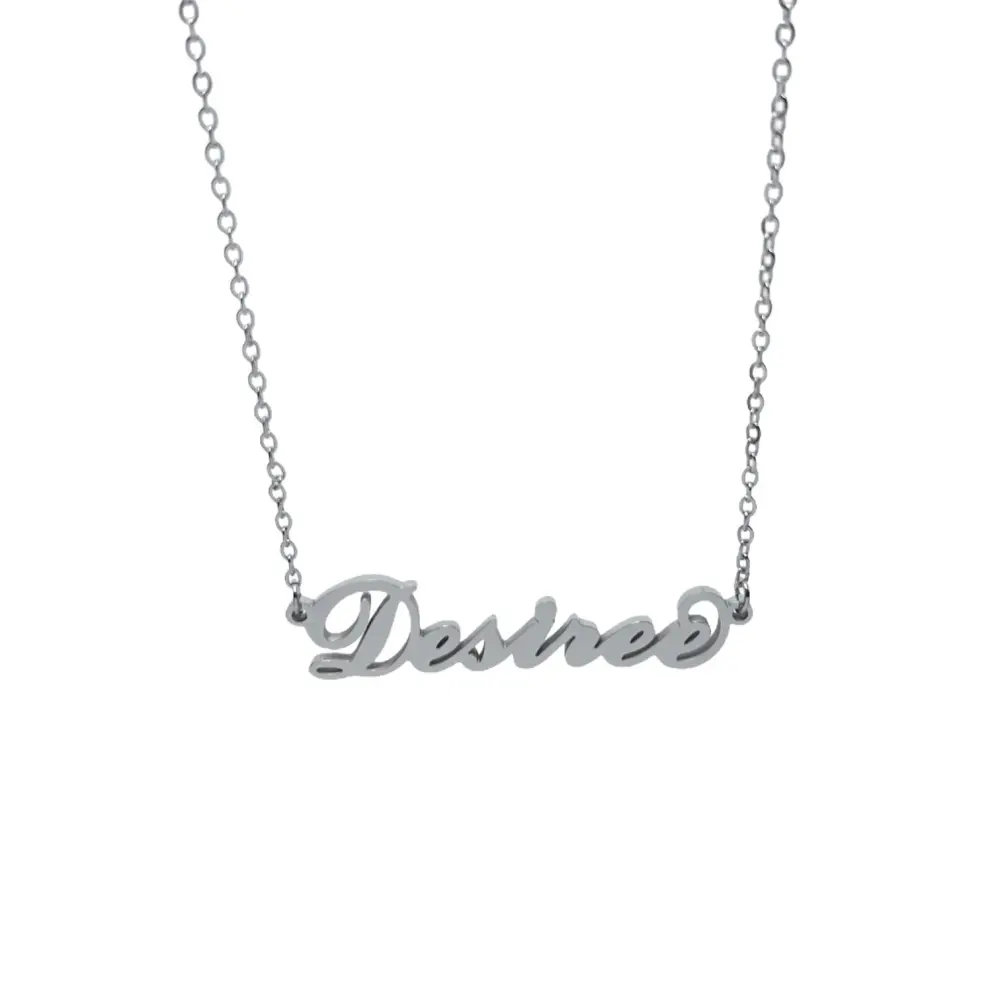 Collana con Nome - 180 Nomi in Acciaio - Collana con Nome - 180 Nomi in Acciaio