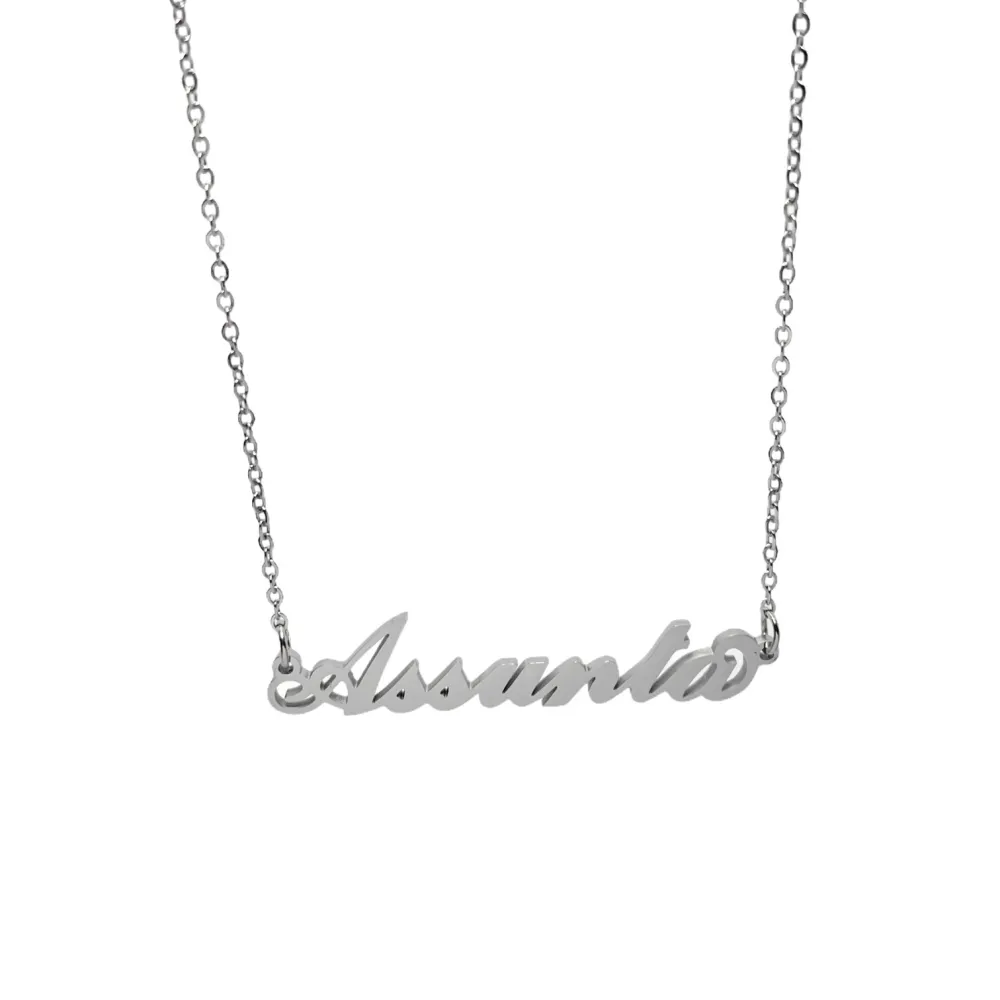 Collana con Nome - 180 Nomi in Acciaio - Collana con Nome - 180 Nomi in Acciaio