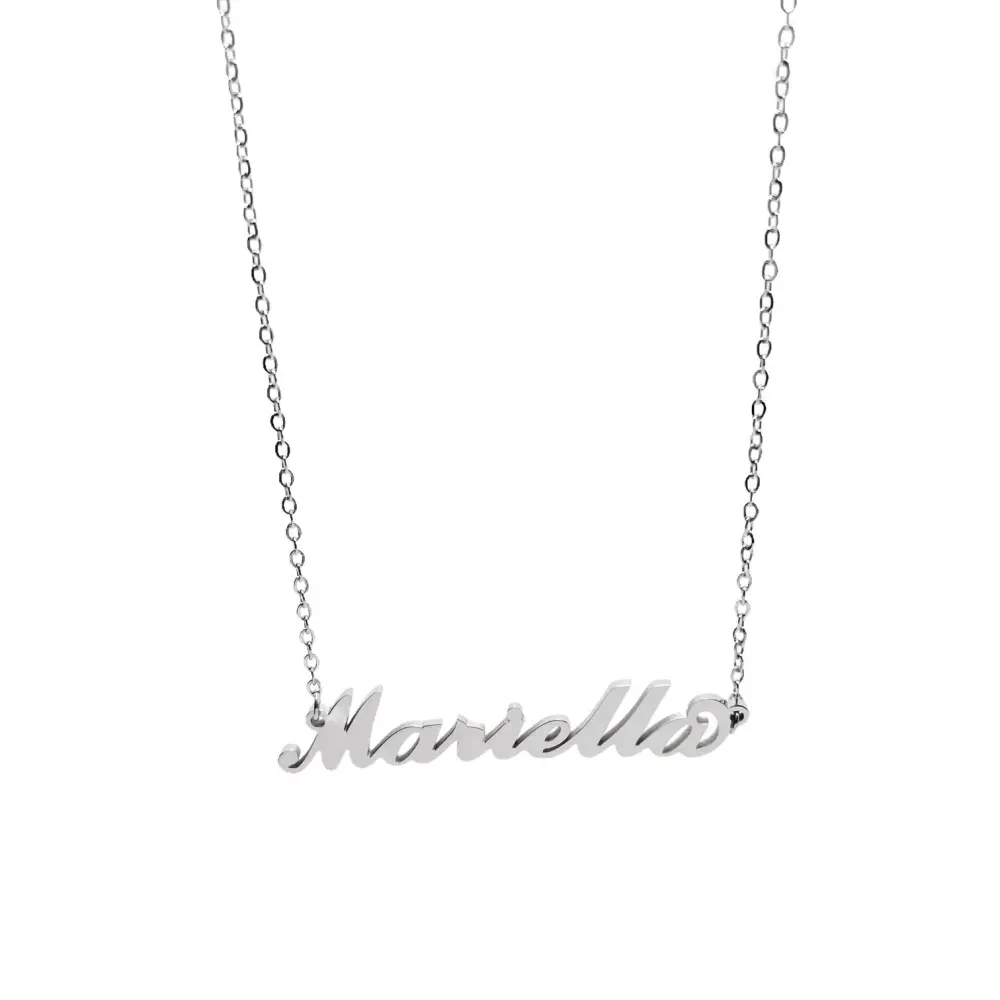 Collana con Nome - 180 Nomi in Acciaio - Collana con Nome - 180 Nomi in Acciaio