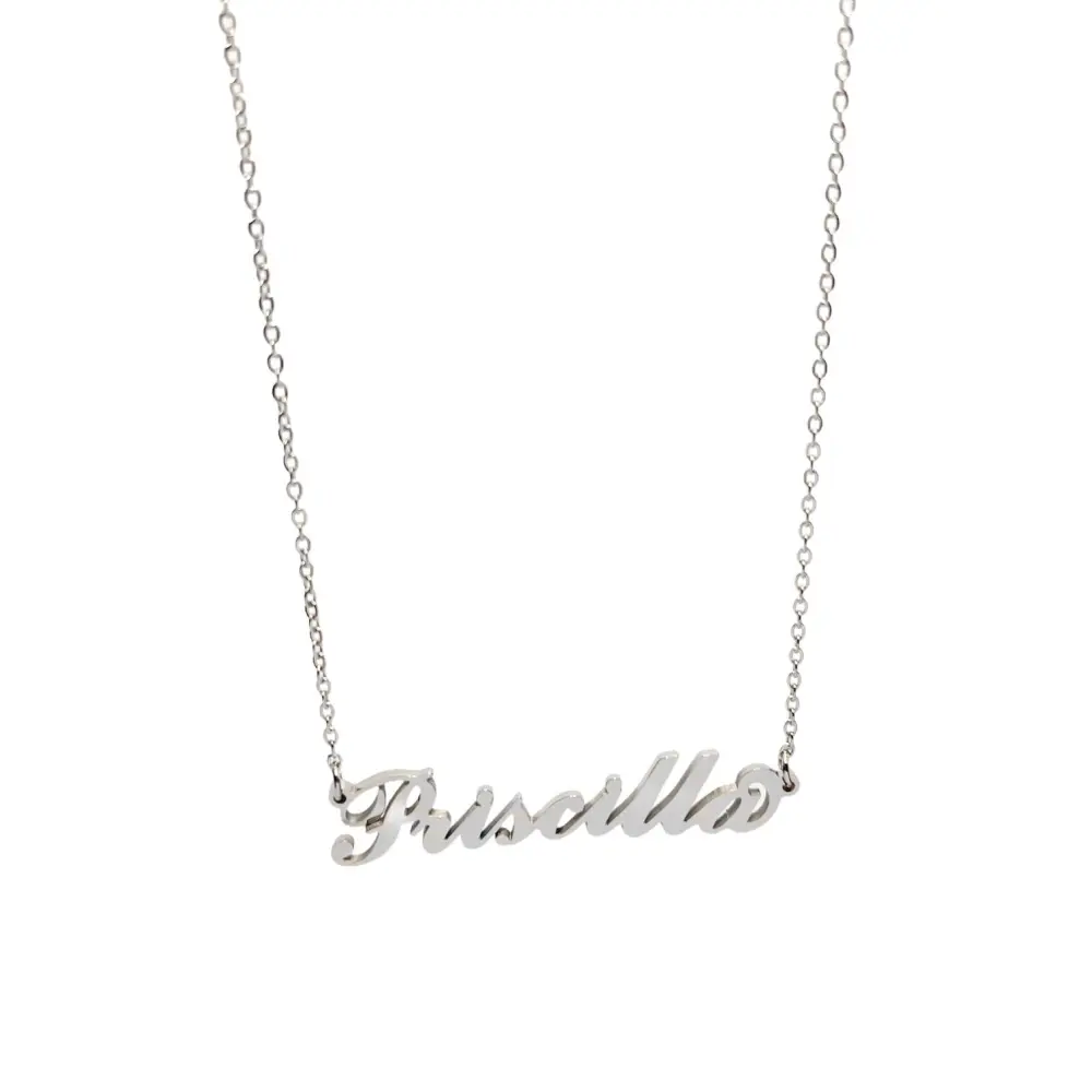 Collana con Nome - 180 Nomi in Acciaio - Collana con Nome - 180 Nomi in Acciaio