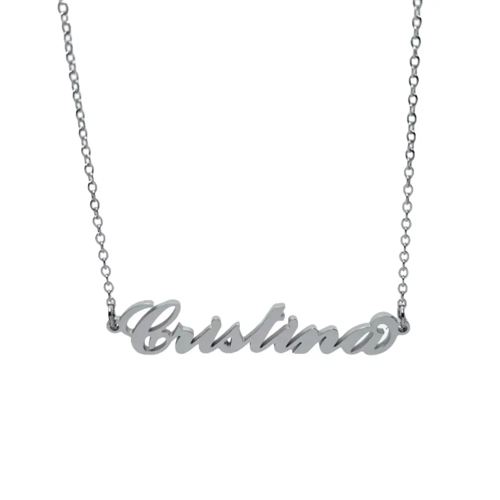 Collana con Nome - 180 Nomi in Acciaio - Collana con Nome - 180 Nomi in Acciaio