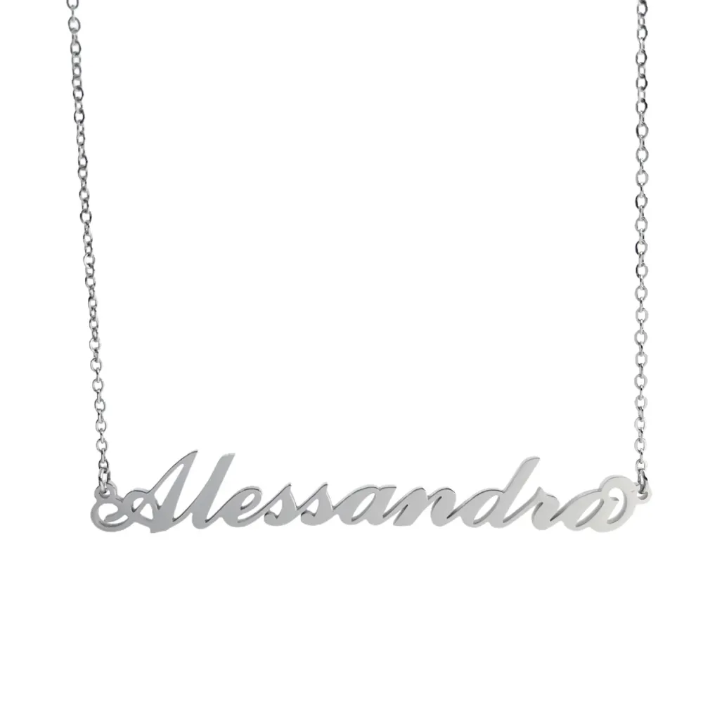 Collana con Nome - 180 Nomi in Acciaio - Collana con Nome - 180 Nomi in Acciaio