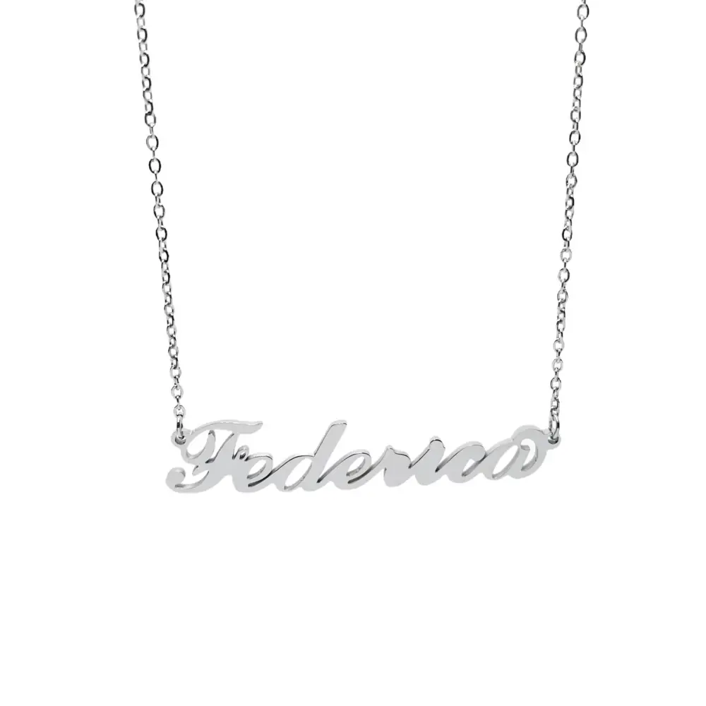 Collana con Nome - 180 Nomi in Acciaio - Collana con Nome - 180 Nomi in Acciaio