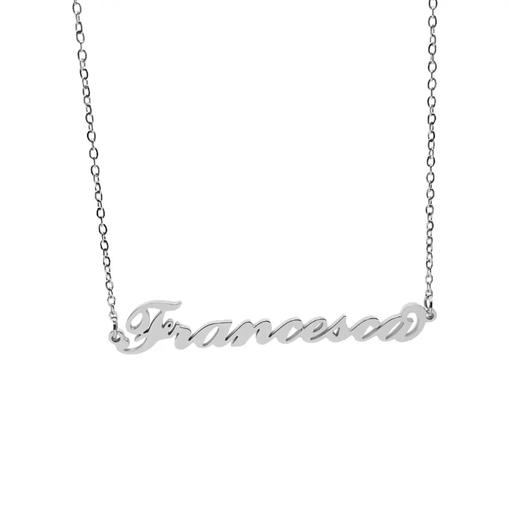 Collana con Nome - 180 Nomi in Acciaio - Collana con Nome - 180 Nomi in Acciaio