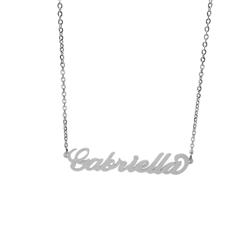 Collana con Nome - 180 Nomi in Acciaio - Collana con Nome - 180 Nomi in Acciaio