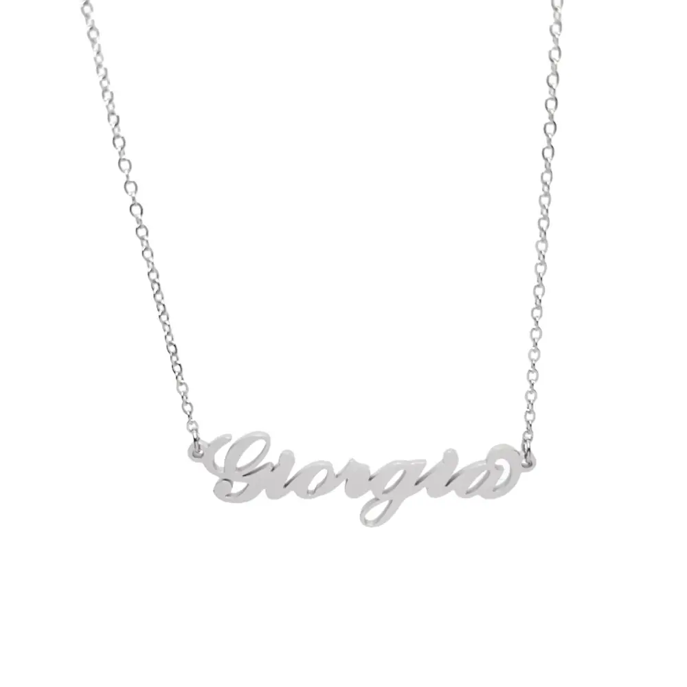 Collana con Nome - 180 Nomi in Acciaio - Collana con Nome - 180 Nomi in Acciaio