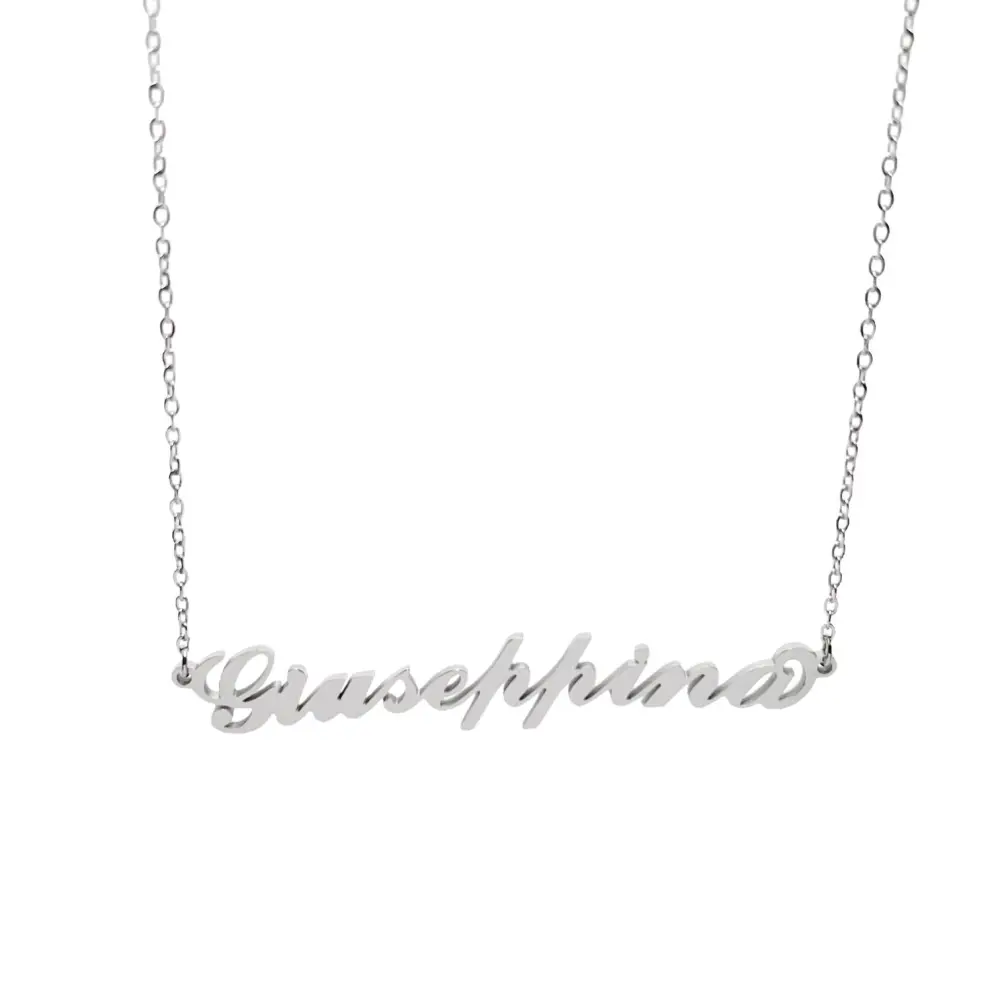 Collana con Nome - 180 Nomi in Acciaio - Collana con Nome - 180 Nomi in Acciaio