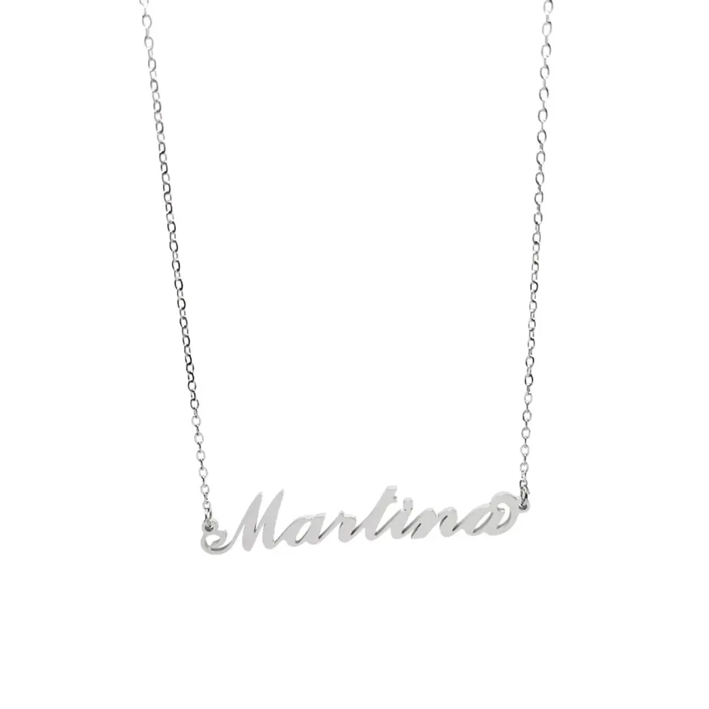 Collana con Nome - 180 Nomi in Acciaio - Collana con Nome - 180 Nomi in Acciaio