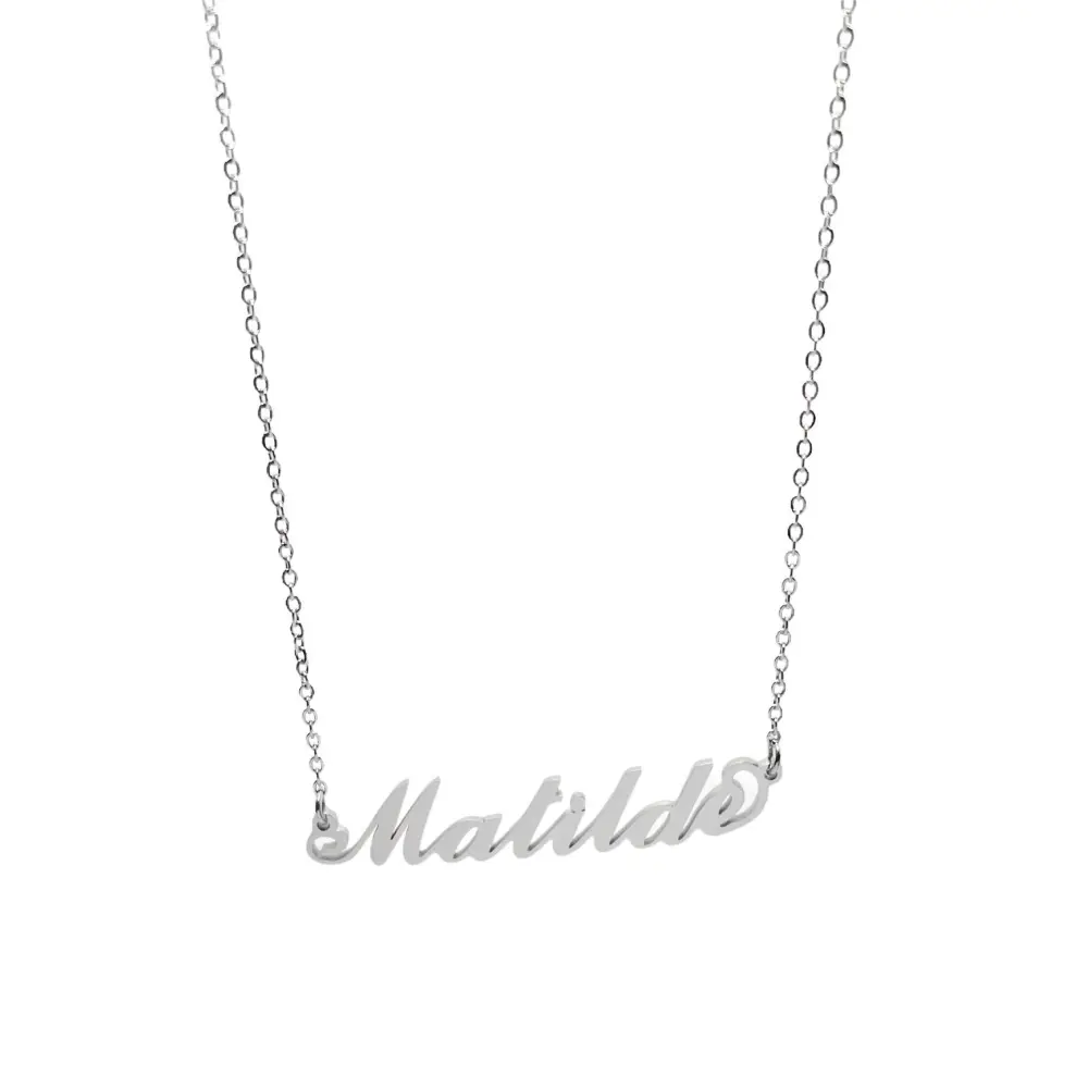 Collana con Nome - 180 Nomi in Acciaio - Collana con Nome - 180 Nomi in Acciaio