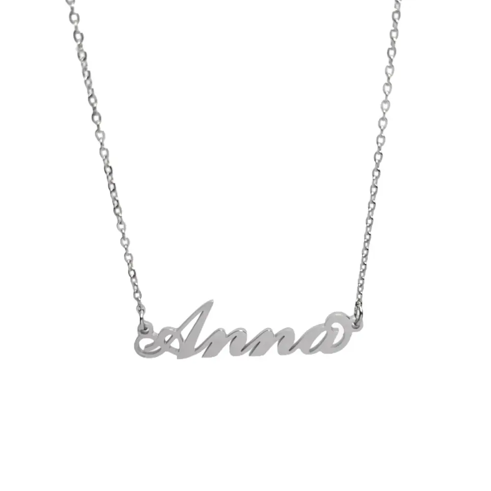 Collana con Nome - 180 Nomi in Acciaio - Collana con Nome - 180 Nomi in Acciaio