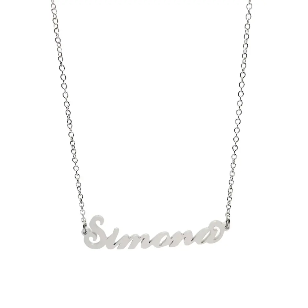 Collana con Nome - 180 Nomi in Acciaio - Collana con Nome - 180 Nomi in Acciaio