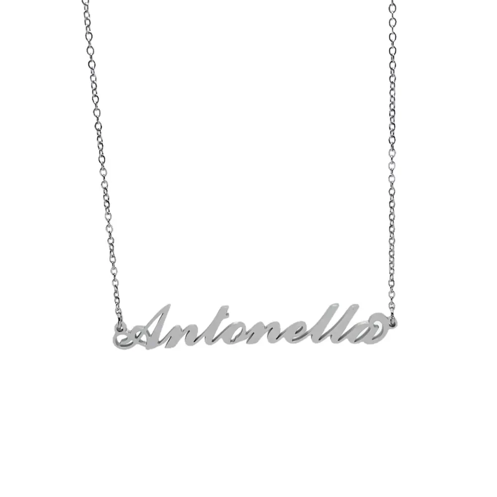 Collana con Nome - 180 Nomi in Acciaio - Collana con Nome - 180 Nomi in Acciaio