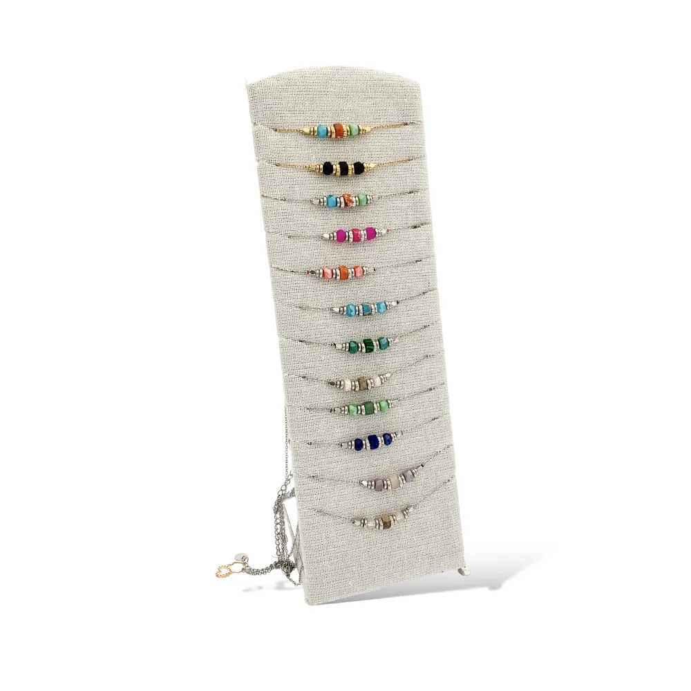 Perline Colorate-12Pz Collane in Acciaio - CPA-732-14