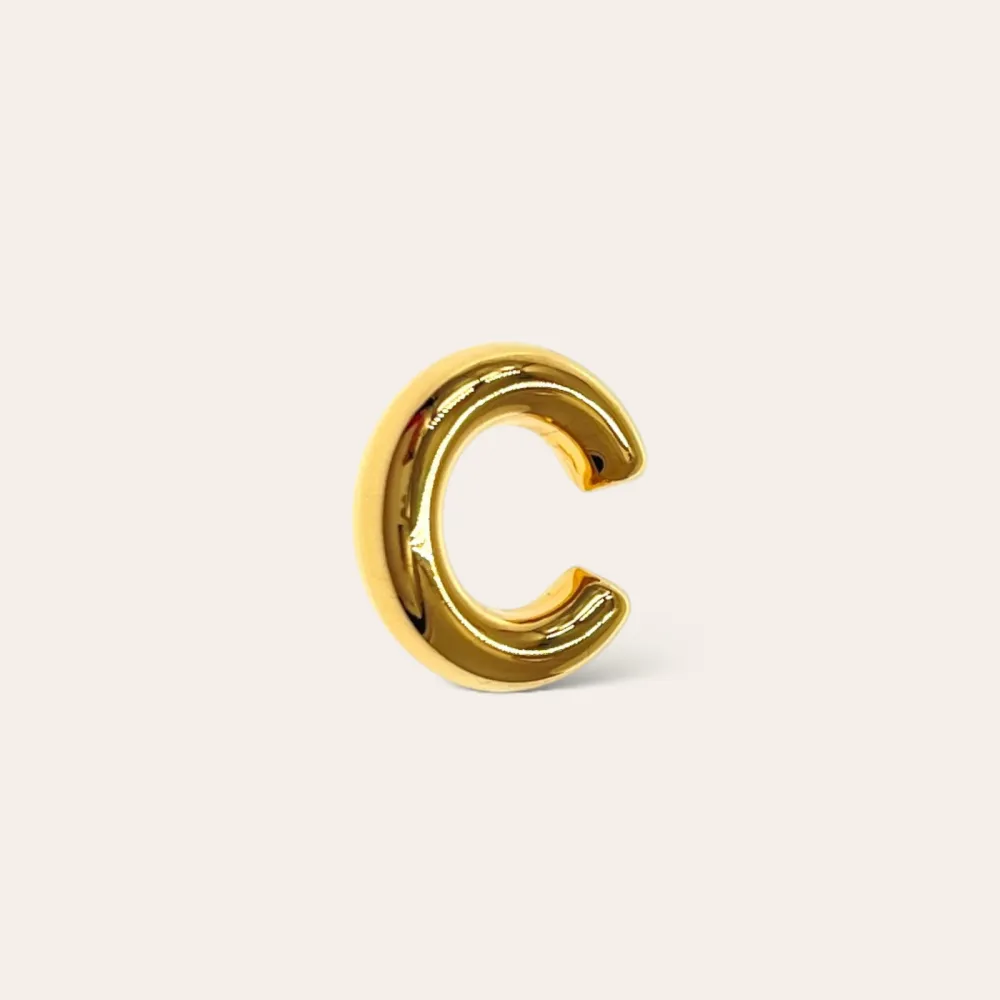 Cerchio Bombato Piccolo 5x20mm-Earcuff in Acciaio - EAK-103-AA4715E S