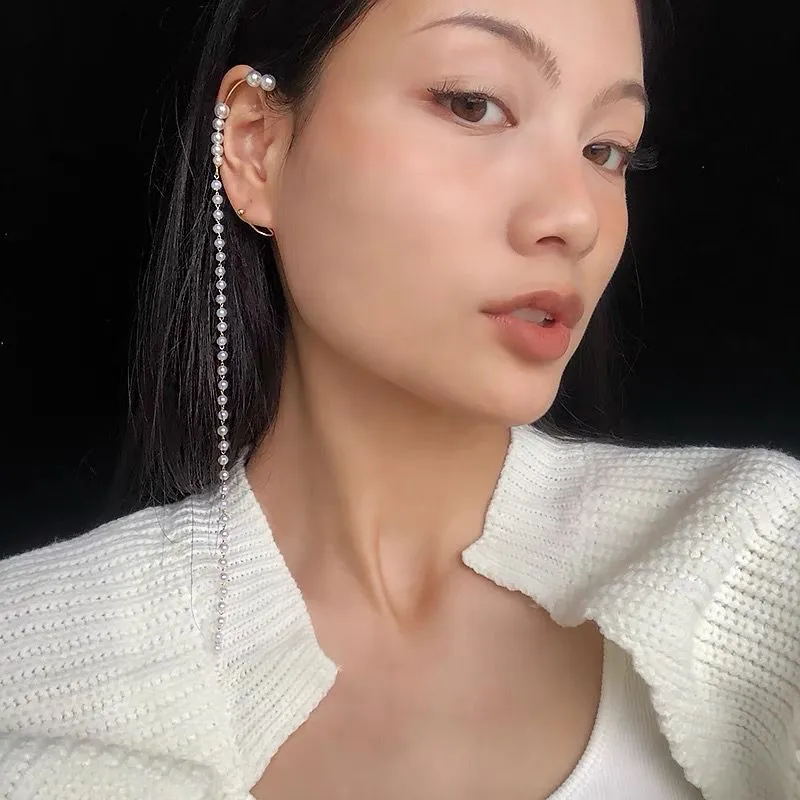 Perla Lunga -Earcuff con Pendenti - EAK-705-20
