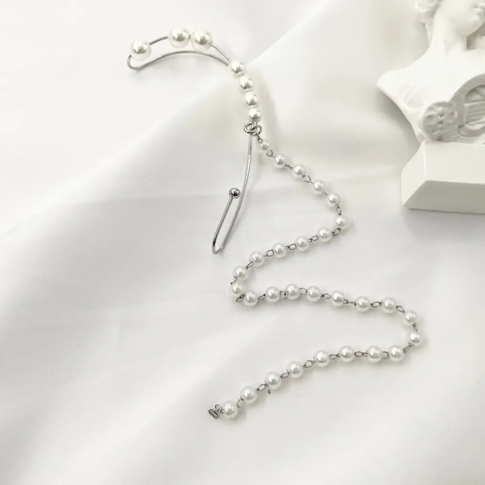 Perla Lunga -Earcuff con Pendenti - EAK-705-20