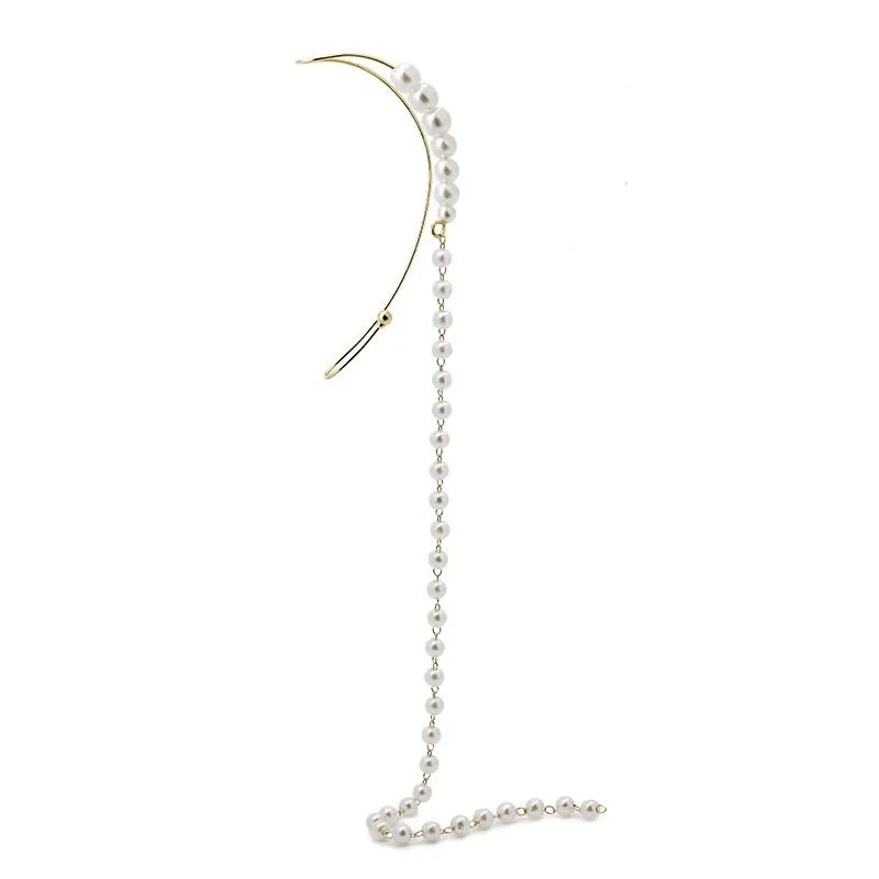 Perla Lunga -Earcuff con Pendenti - EAK-705-20