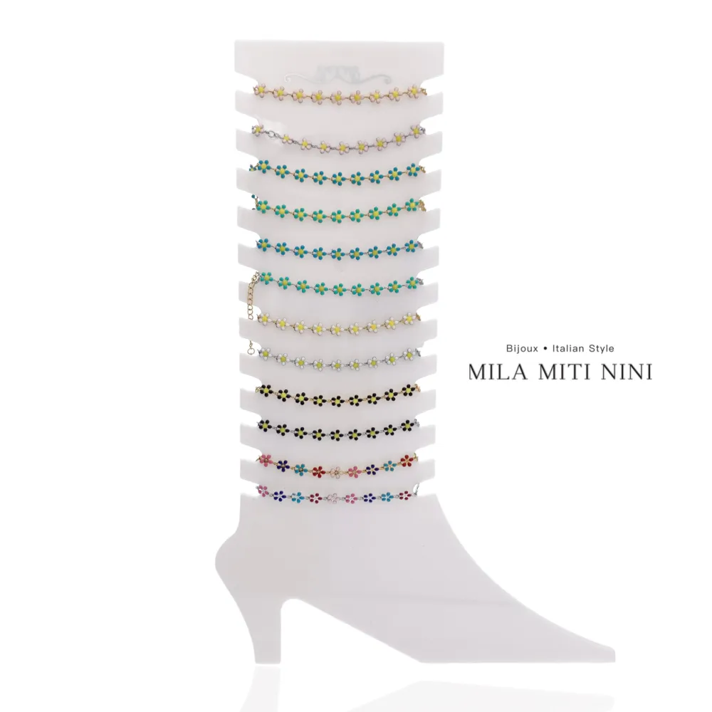 Margherita Smaltata-12Pz Cavigliere in Acciaio - KPA-413-384