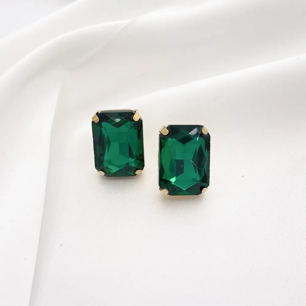 Punto Luce Rettangolare-Orecchini a Clip in Acciaio - OAK-103-AA2737E