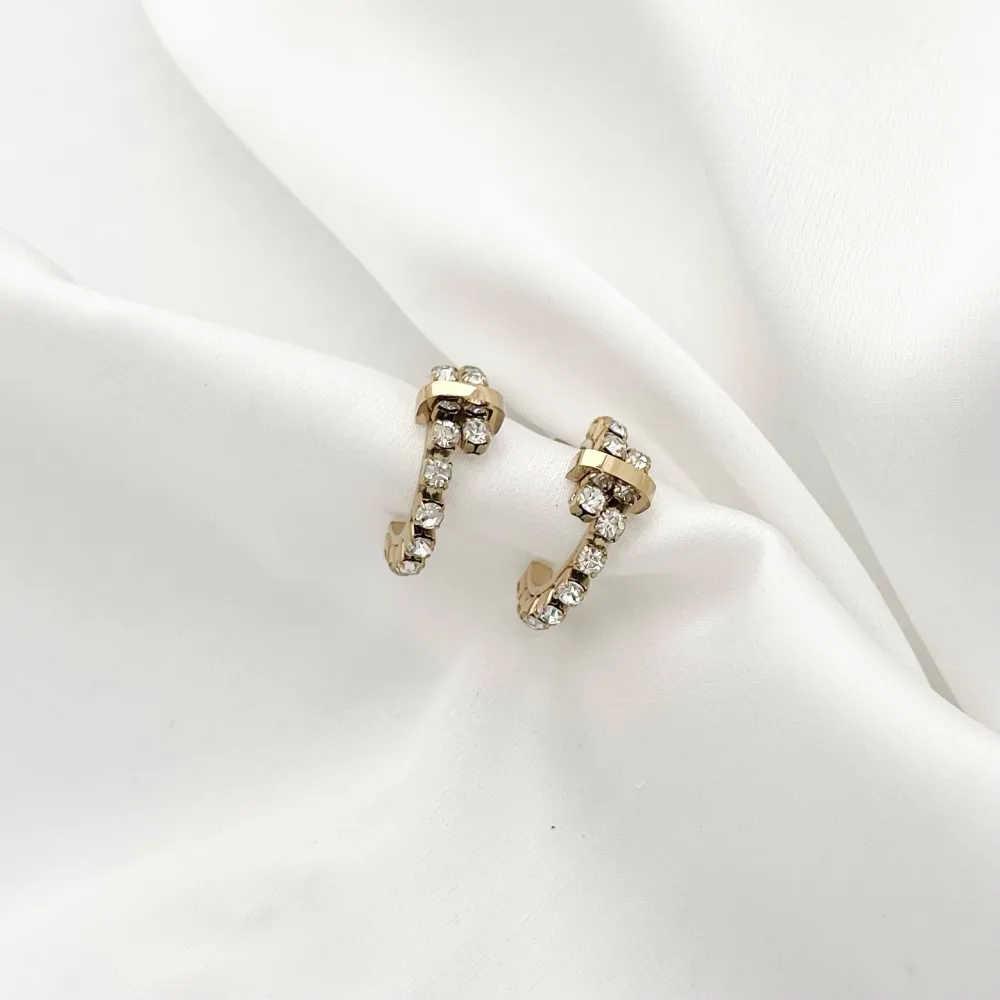 Cerchio con Zirconia-Orecchini in Acciaio - OAP-103-AA2433E