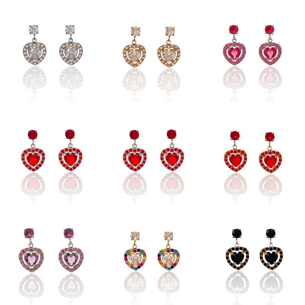 Cuore-12Paia Orecchini in Acciaio - OAP-103-AA2710E Mix Cuore