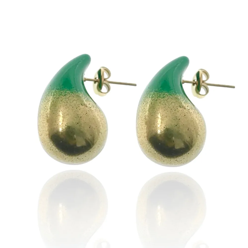 Goccia Verniciato Sfumato 26mm-Orecchini in Acciaio - OAP-103-AA3184E 26mm