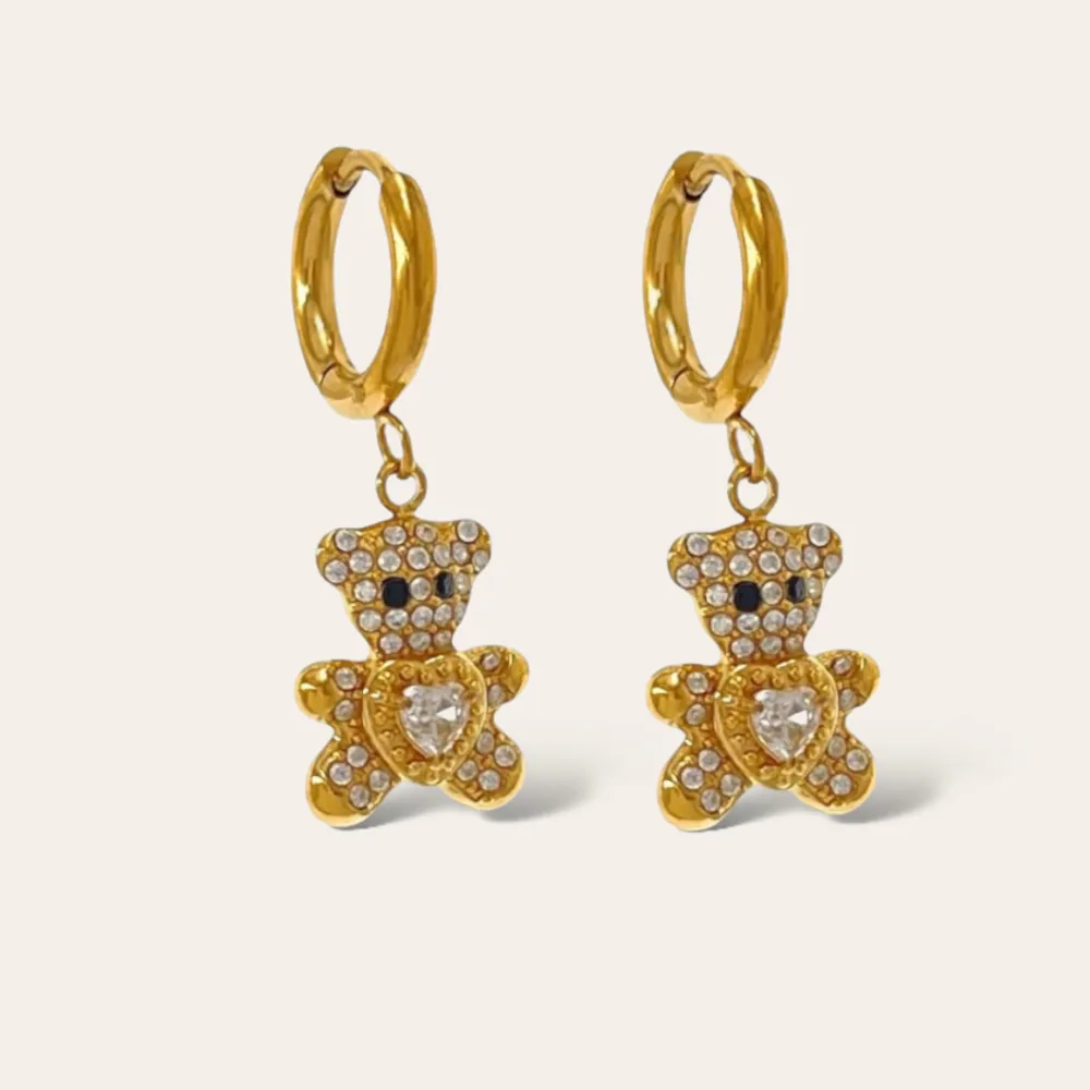 Orsetto-Orecchini in Acciaio - OAP-103-AA4186E