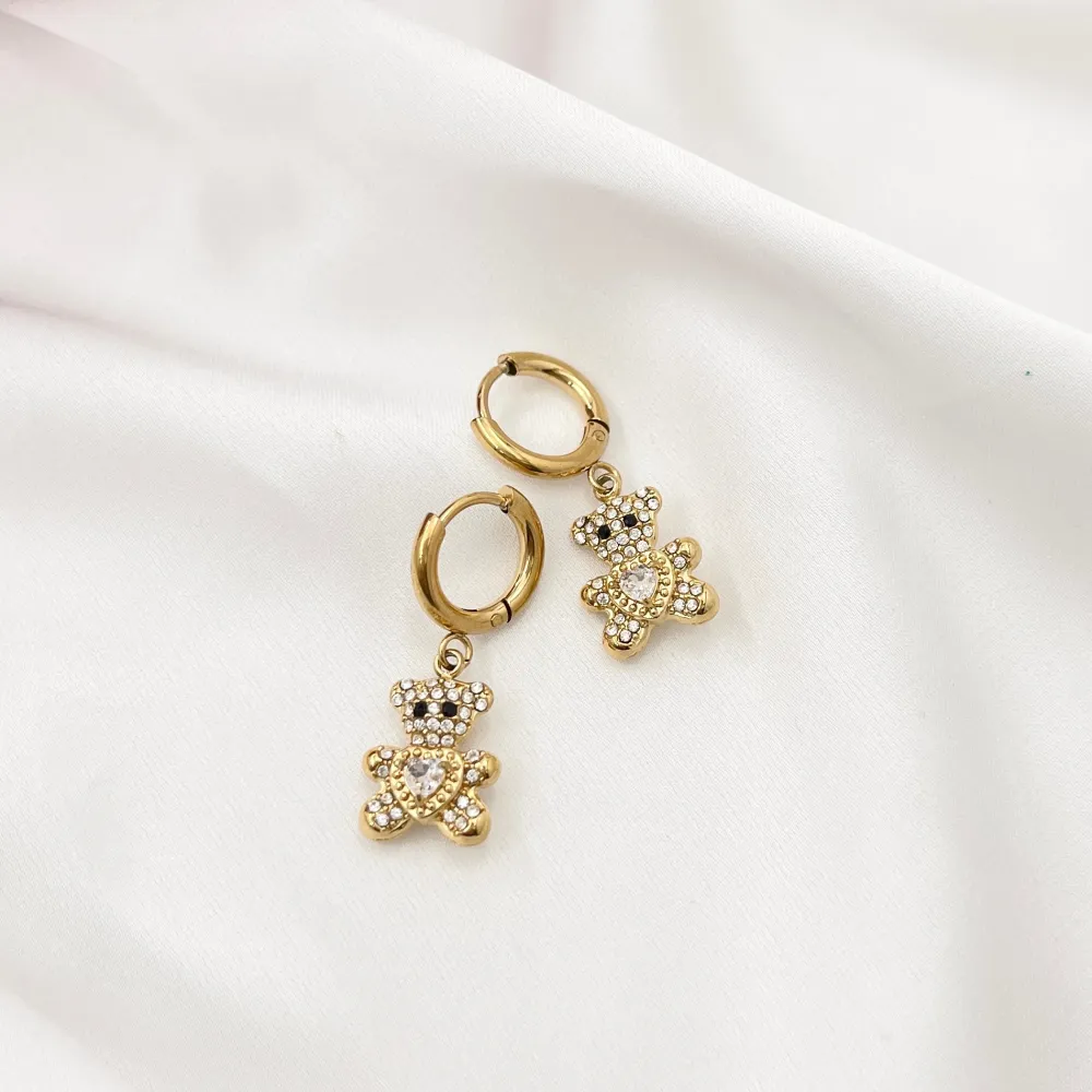 Orsetto-Orecchini in Acciaio - OAP-103-AA4186E