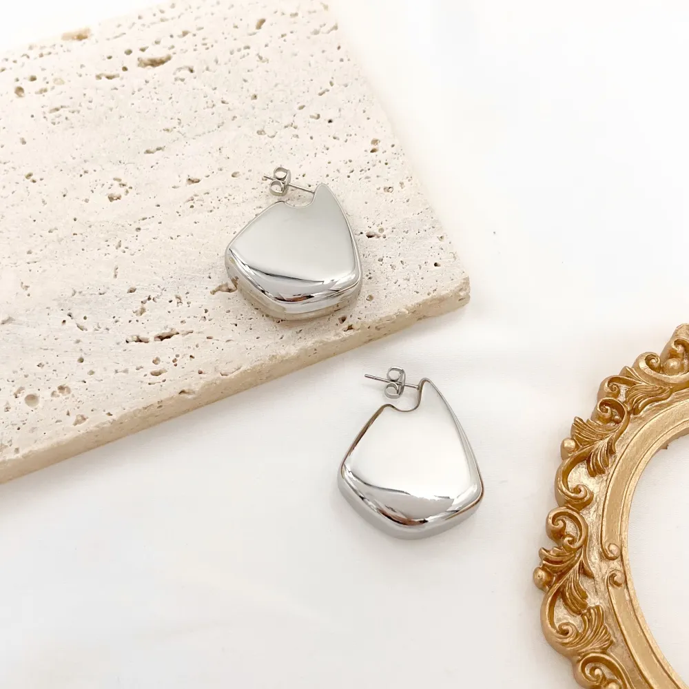 Orecchini Bombato-Orecchini in Acciaio - OAP-103-AA4307E