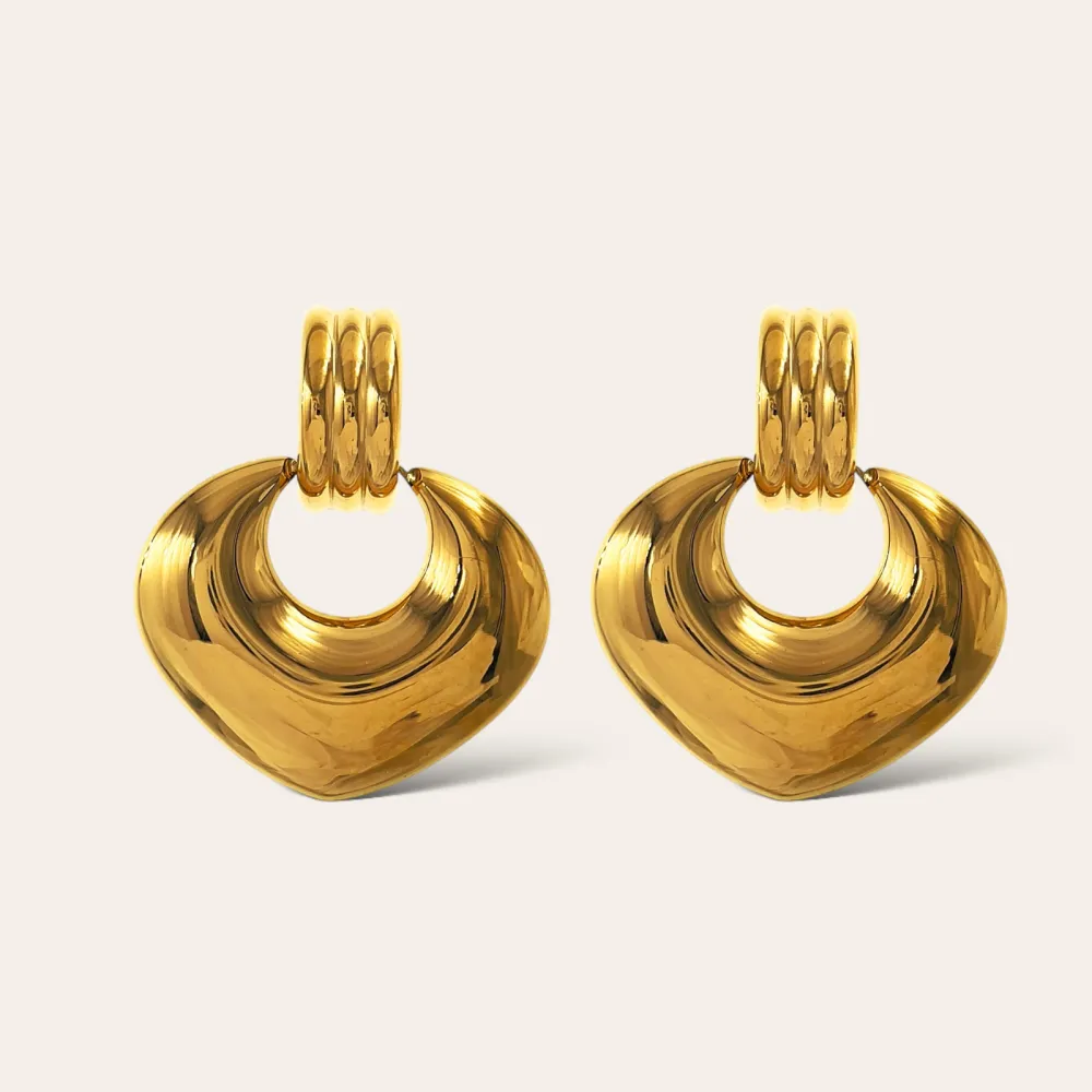 Pendente Cuore -Orecchini in Acciaio - OAP-103-AA4651E