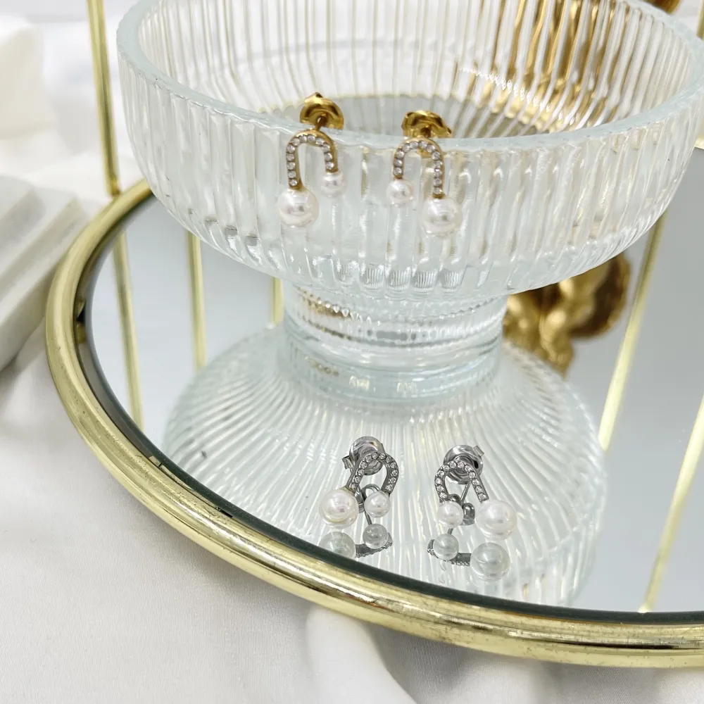 Arco Perla -Orecchini in Acciaio - OAP-103-AA5066E