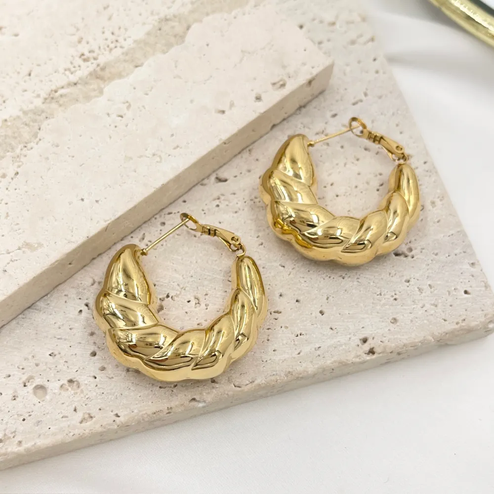 Cerchio-Orecchini in Acciaio - OAP-103-AA5553E