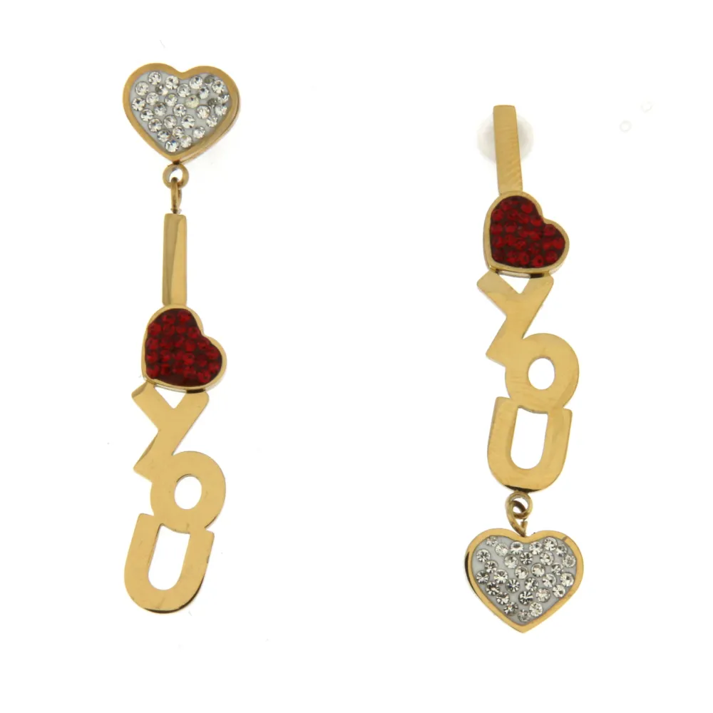 OAP6836-Cuore I Love You- Orecchini in Acciaio - OAP413-257