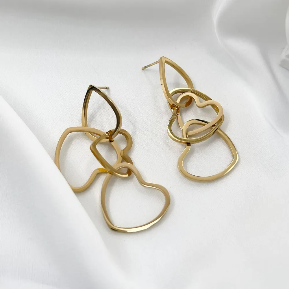 Cuore Vuoto -Orecchini in Acciaio - OAP-413-961