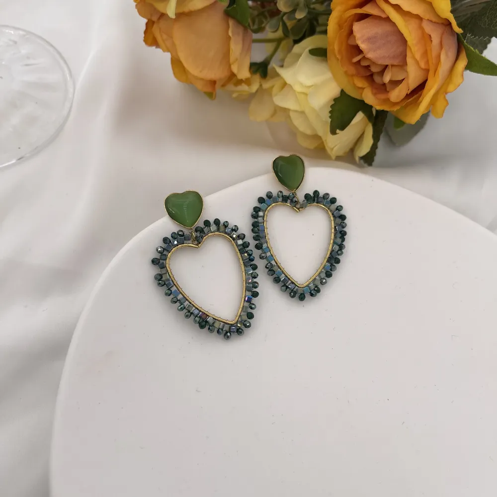 Cuore Vuoto-Orecchini in Acciaio - OAP-732-108