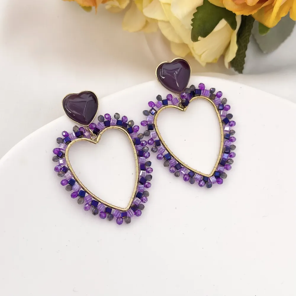 Cuore Vuoto-Orecchini in Acciaio - OAP-732-108