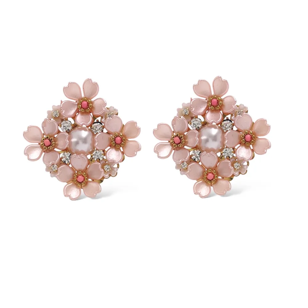 Fiore-Orecchini in Acciaio - OAP-732-343