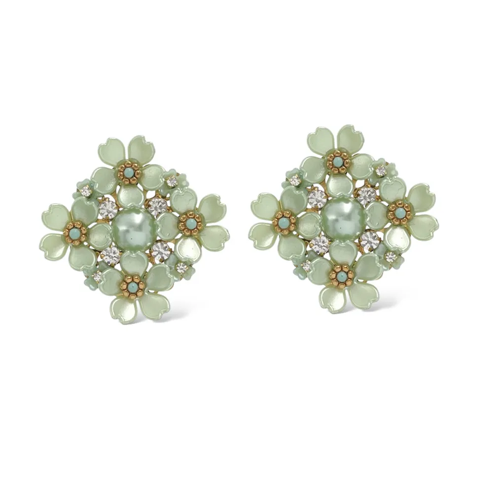 Fiore-Orecchini in Acciaio - OAP-732-343