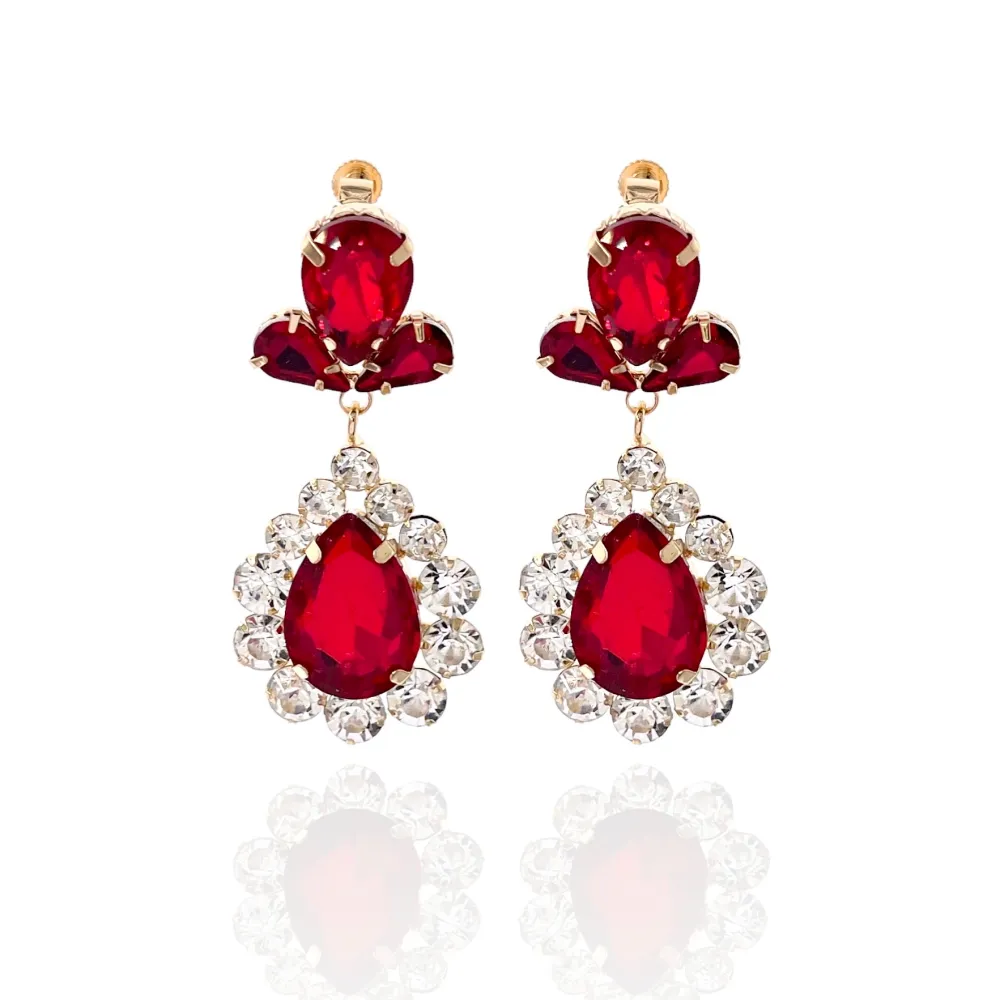 Goccia Pendente-Orecchini a Clip - OMK-520-L24