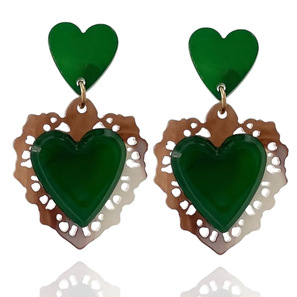 Sacro Cuore-Orecchini Moda in Resina - OMM-121-62