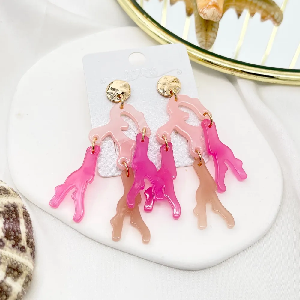 Corallo-Orecchini Moda - OMM-15535-A