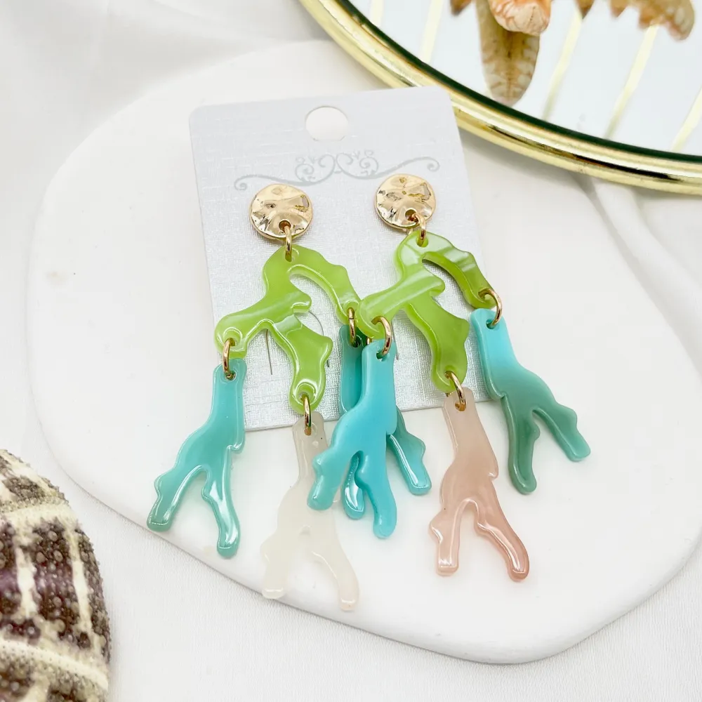 Corallo-Orecchini Moda - OMM-15535-A