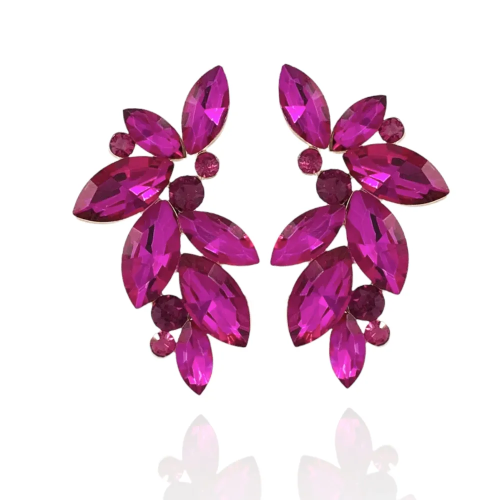 Fantasia-Orecchini Moda Vetro - OMM-183-34