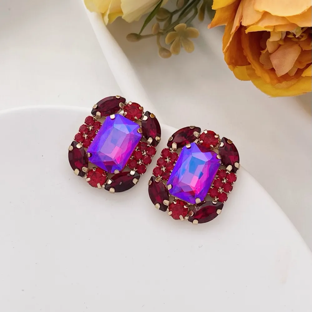 Fantasia-Orecchini Moda Vetro - OMM-381-214