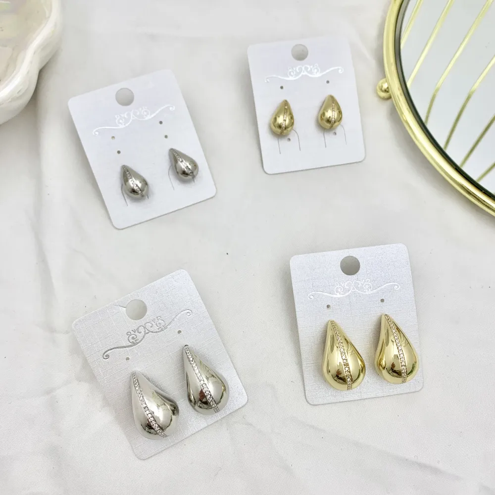 Goccia Grande-Orecchini con Zirconia - OMZ-520-L53