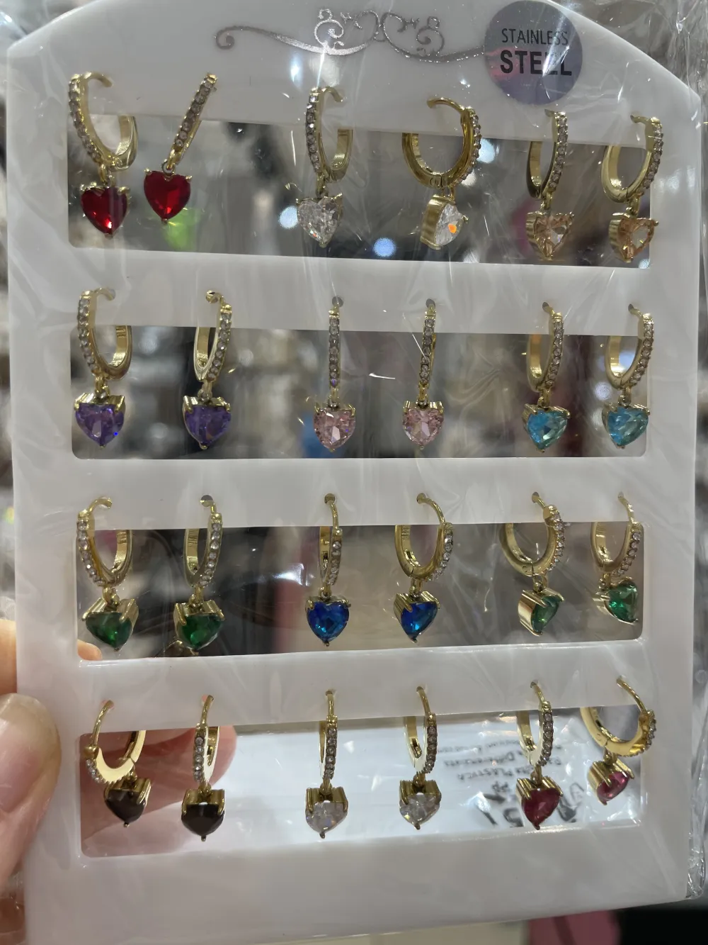 Punto Luce Cuore-12Paia Orecchini in Acciaio - OPA-103-AA2346E