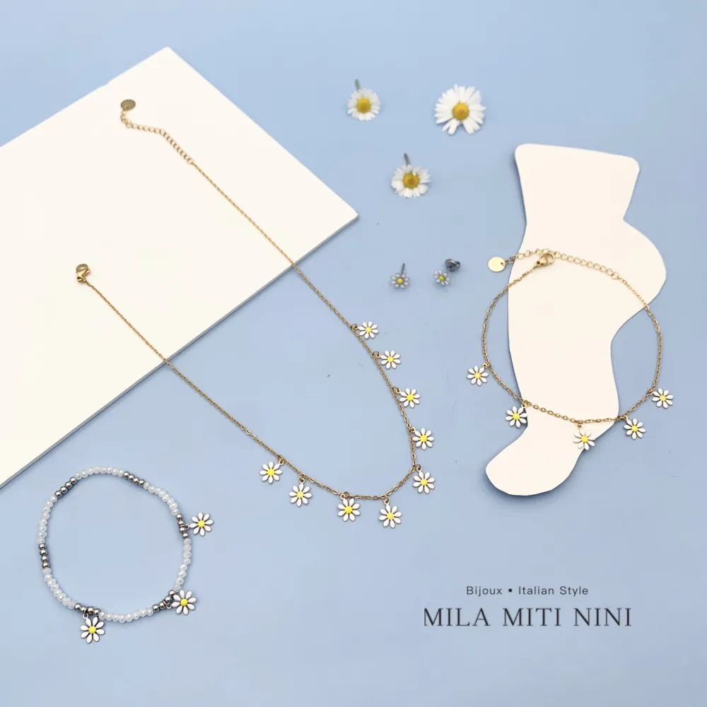 Margherita Smaltata-12Paia Orecchini a Lobo in Acciaio - OPA-103-AA284E