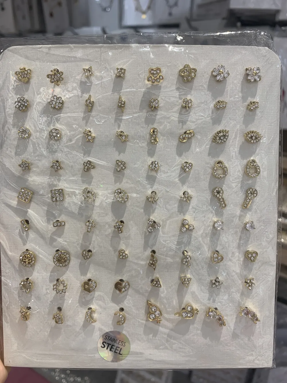 Orecchini a lobo Soggetti Mix-36 Paia Orecchini in Acciaio con - OPA-103-AA743ET