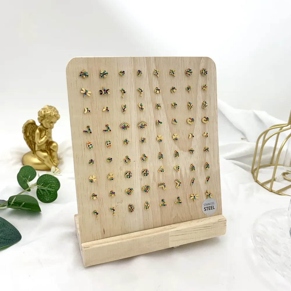 Soggetti Mix-36Paia Orecchini a Lobo in Acciaio - OPA-103-AA744E