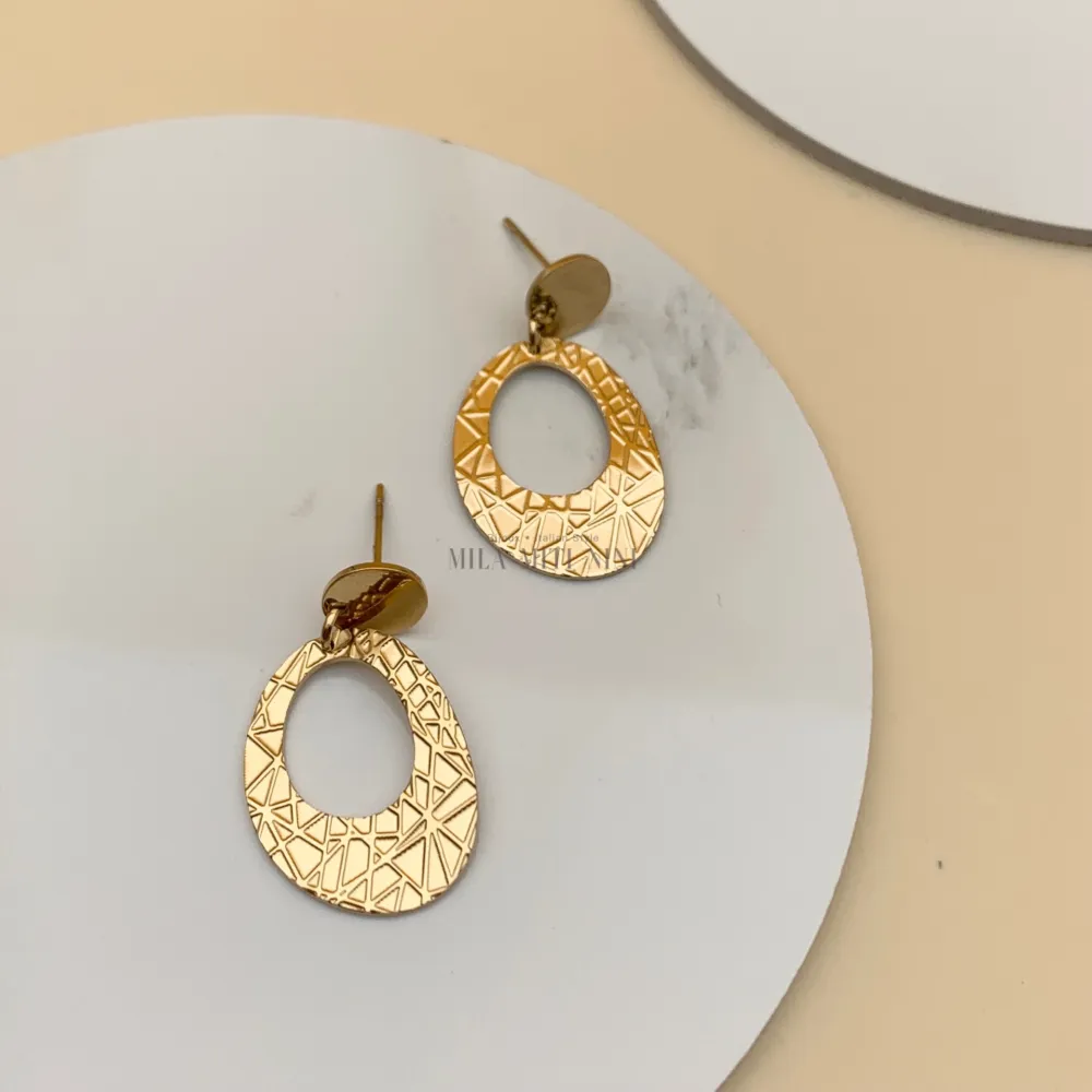 OPA7741-Pendenti Misto-18 Paia Orecchini in Acciaio + Espositor - OPA104-SD-139-Pendenti Misto-18 Paia Orecchini in Acciaio